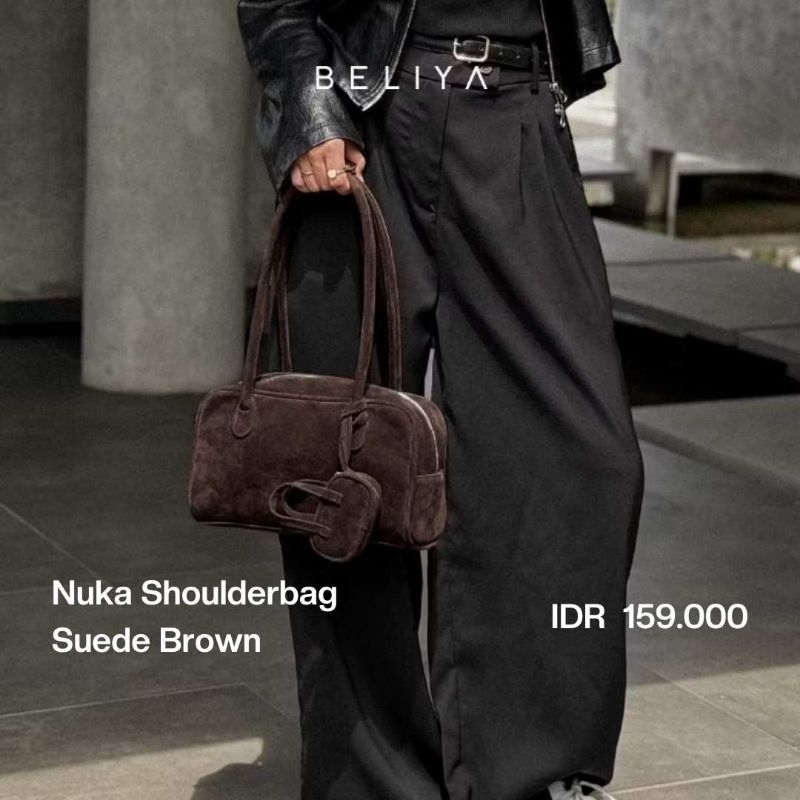 Beliya Nuka Shoulder Tas Selempang Wanita Shoulder Bag Warna Kopi - Model Nuka Bag Coffee