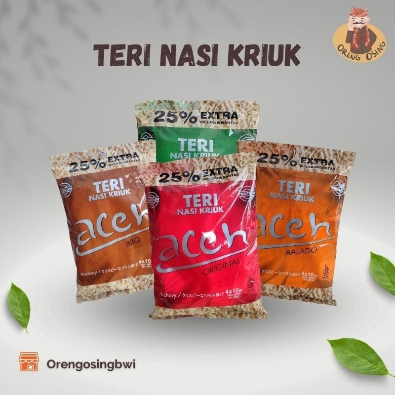 

ORENG OSING| Teri Aceh Nasi Kriuk Seawed
