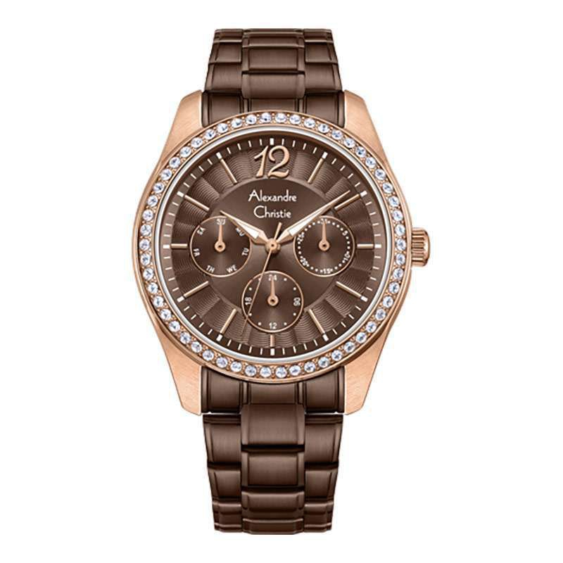 Jam tangan wanita Alexander Christie AC 2645 All Stainless steel Original Garansi