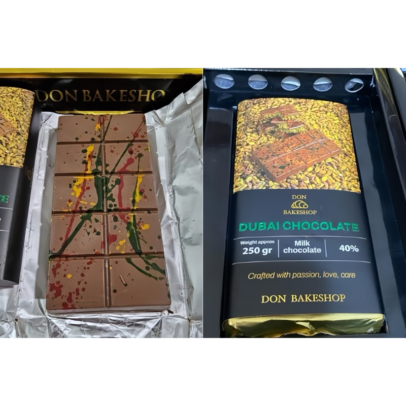 

( READY STOCK ) DUBAI CHOCOLATE DON BAKESHOP PISTACHIO KUNAFA COKLAT DUBAI