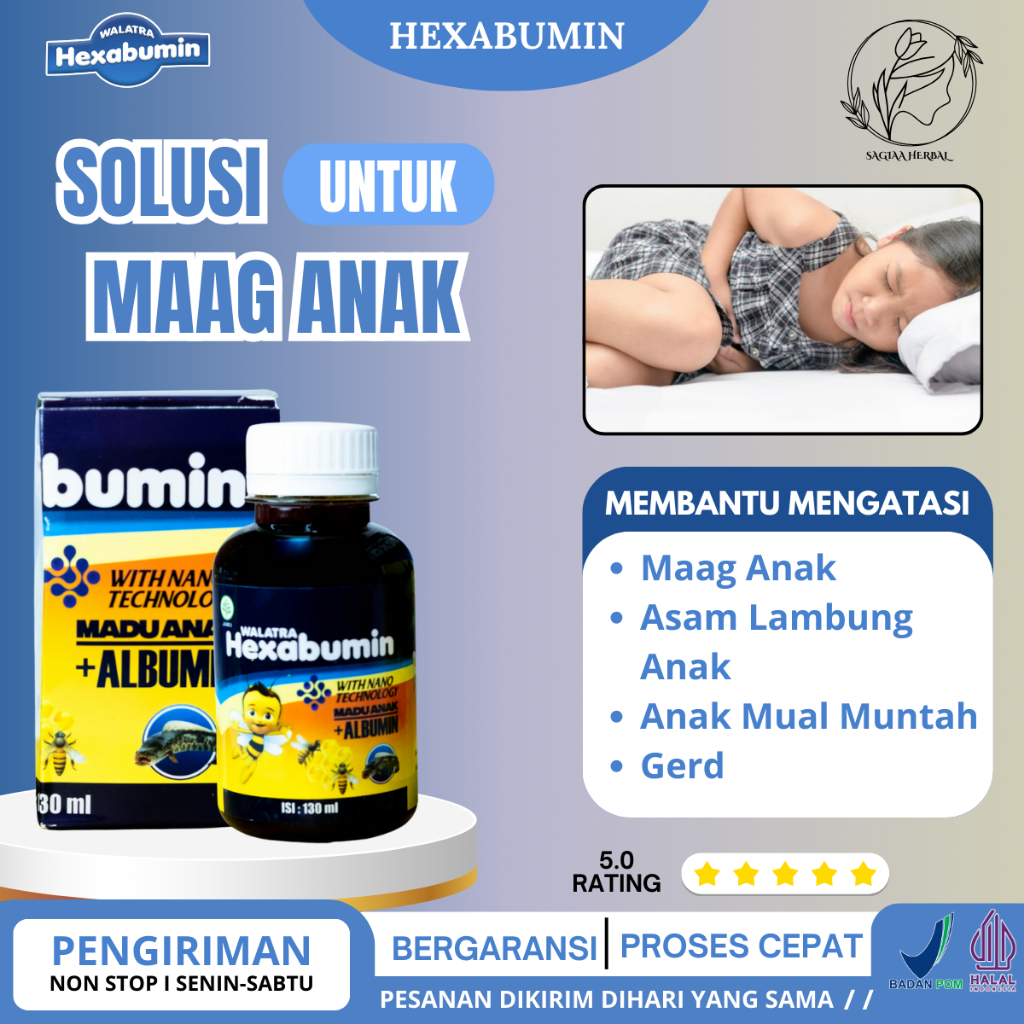 Obat Maag Anak Asam Lambung Anak Anak Mual Muntah Gerd HEXABUMIN