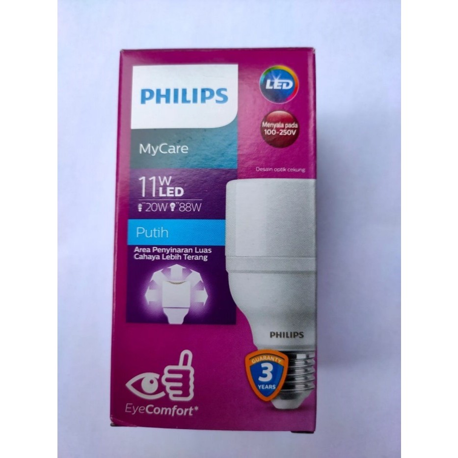 LAMPU LED BRIGHT MY CARE PHILIPS 11 WATT 11WATT 11 W 11W PHILIPS