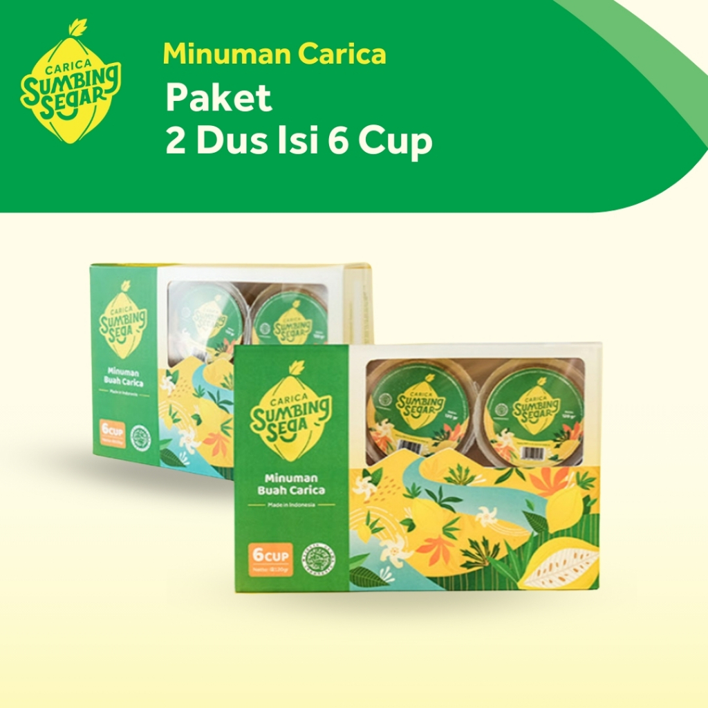 

Paket Hemat Minuman Buah Carica 2 Dus isi 6 Cup Sumbing Segar Khas Dieng