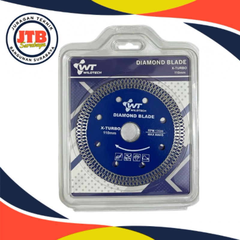 Diamond Wheel superthin x-turbo Wildtech/ Diamond blade makita turbo/ batu potong gurindra batik/ di