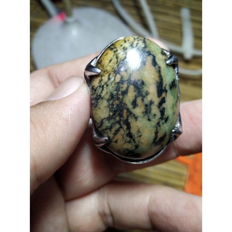 Batu Akik Badar Besi Lumut Papua Natural Unik kode 42/850