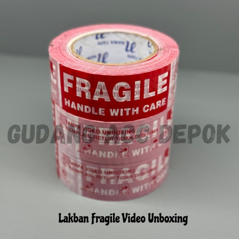 

LAKBAN FRAGILE PUTIH HANDLE WITH CARE 150 YARD