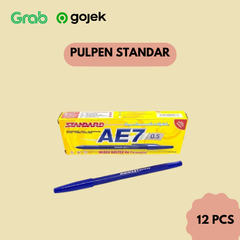 

Pulpen Standar AE7 Biru (1 pak)