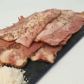 

SMOKED BEEF BACON 150 GR/DAGING SAPI ASAP/SMOKEY/BEEF SLICE/HALAL