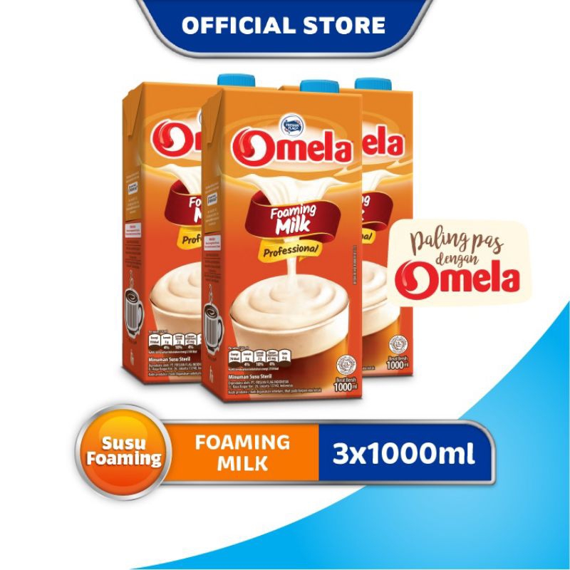 

Omela Ela Foaming Milk Susu 3x1000ml