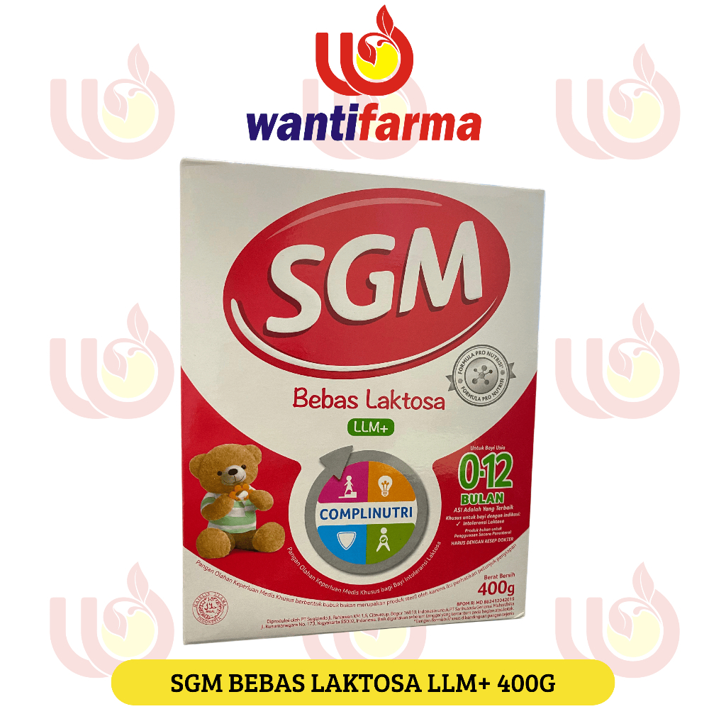 SUSU SGM BEBAS LAKTOSA LLM+ 0-12 BULAN 400GR