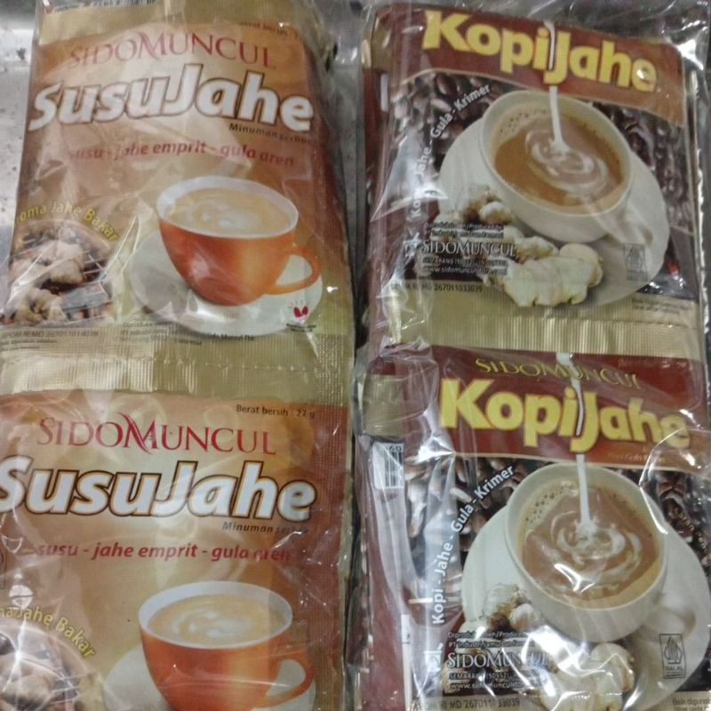 

Minuman Serbuk Kopi Jahe Susu Jahe Sidomuncul Renceng