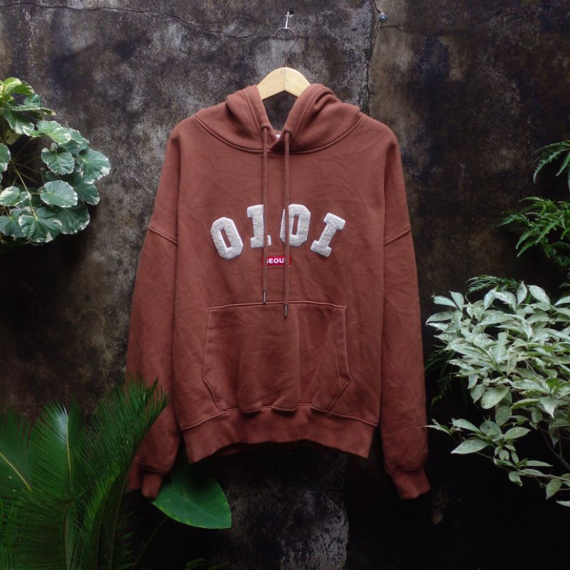 Hoodie oioi brown/coklat
