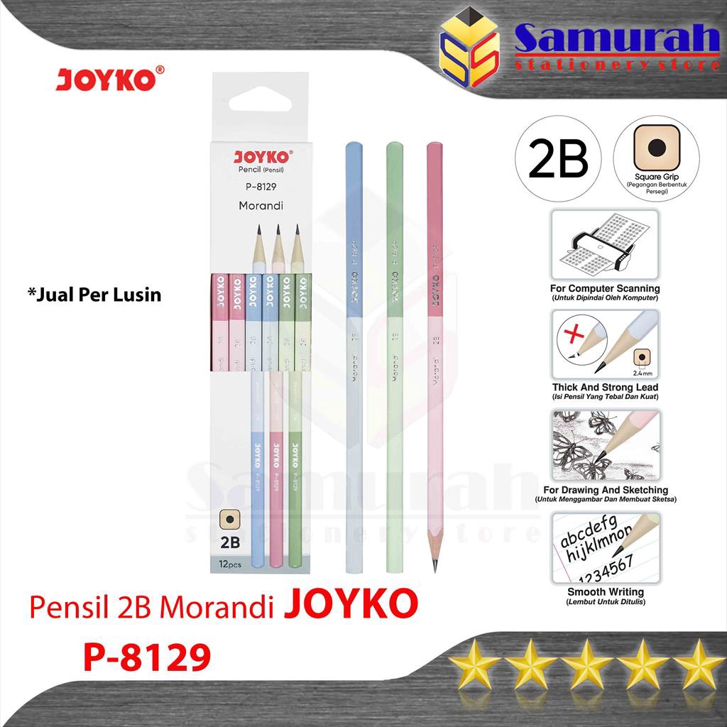 

Hemat Akhir Pekan Pensil Kayu 2B P8129 Morandi Wooden Pencil Square P8129 Wood Pencil Pastel P 8129