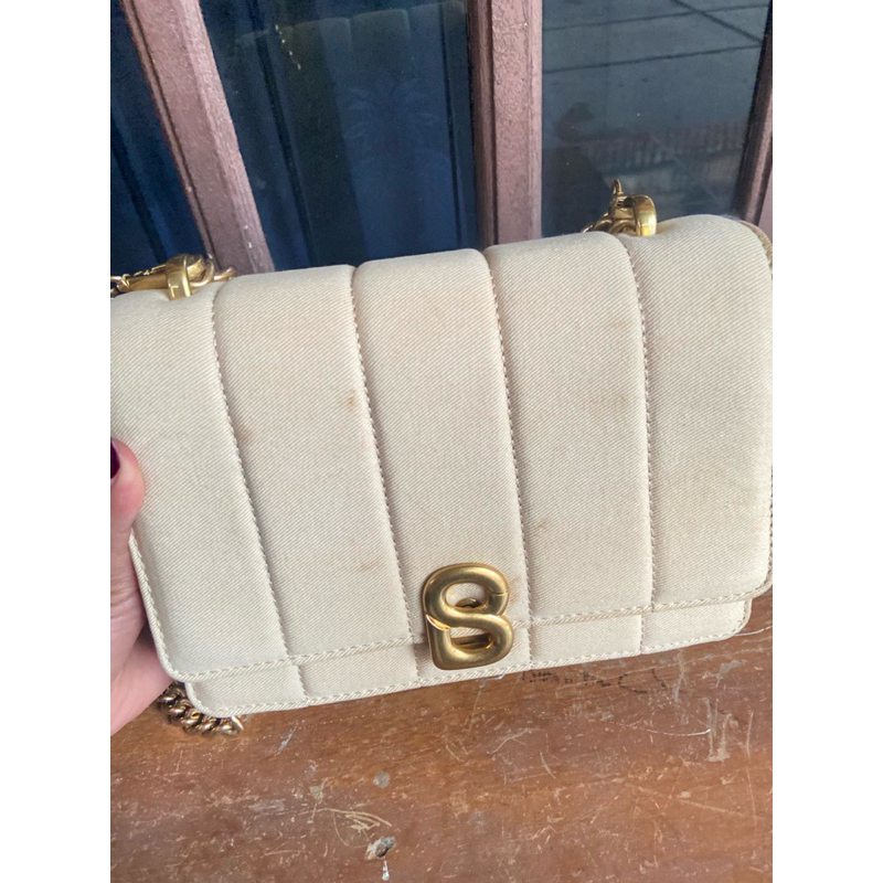 PRELOVED BUTTONSCARVES DENIM BAG ORIGINAL 100%