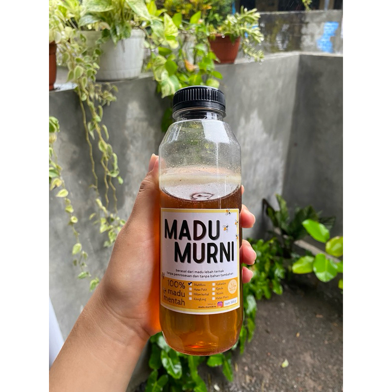 

Madu Murni Multiflora Super 500gr (100% Madu Mentah)
