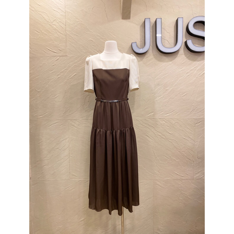 Cathy Dress /Midi Dress Wanita Semi Formal Lengan Pendek