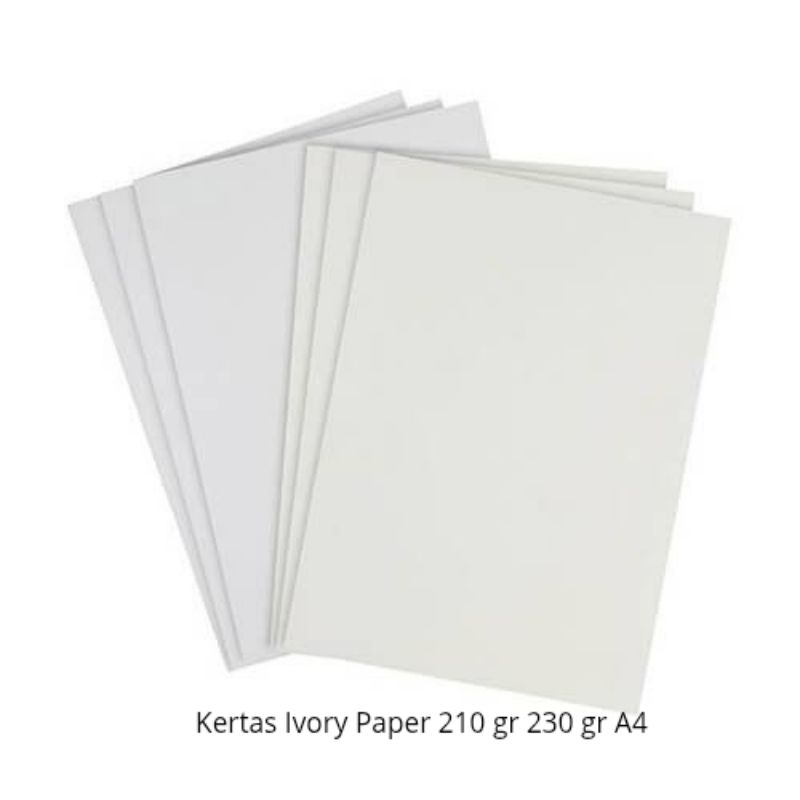 

Kertas Ivory Paper 210 gr 230 gr A4 Isi 10 Lembar