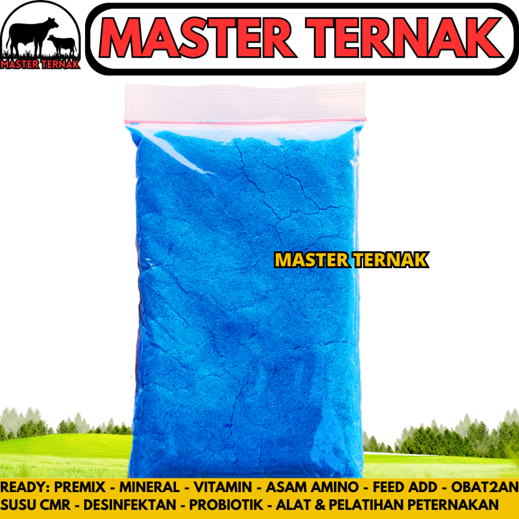 TERUSI 1KG - COPPER SULFATE - COPPER SULFAT - TEMBAGA SULFAT - TEMBAGA SULFATE (CuSO4)