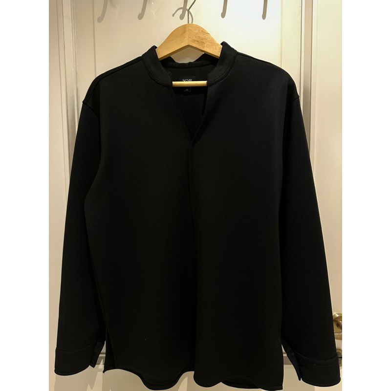 Signore Minimal Shirt Scuba Long Sleeve Black