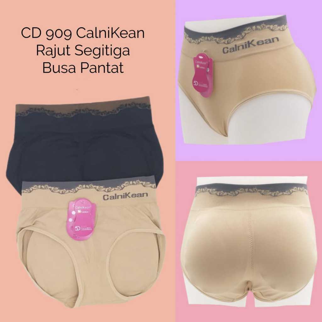 CalniKean 909 | CD Wanita Rajut Segitiga Busa Pantat