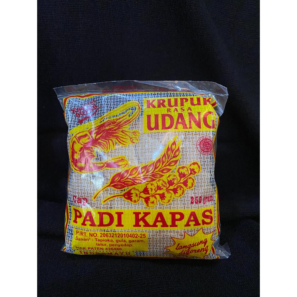 

Kerupuk Krupuk Udang Mentah cap Padi Kapas Indramayu 250 gram
