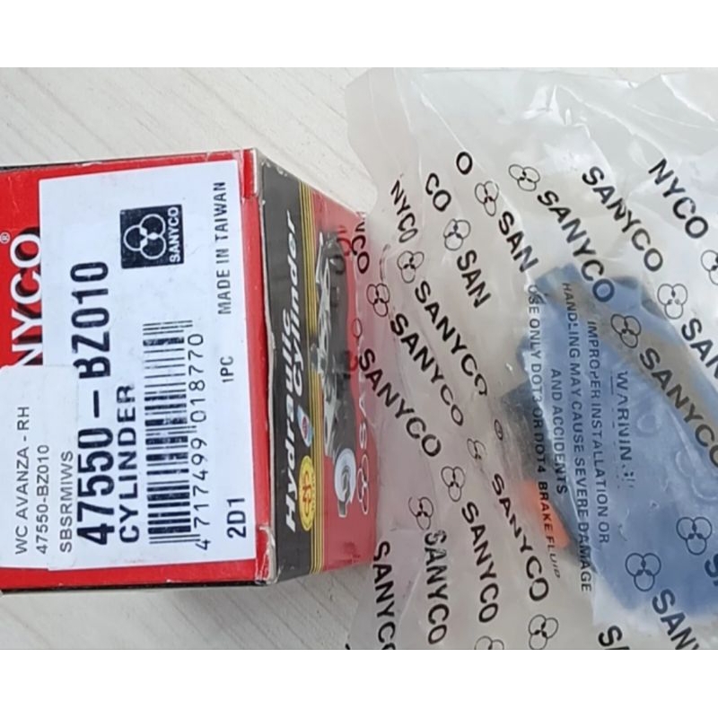 Master Rem Belakang Kanan Polos mobil Avanza Xenia - Sanyco