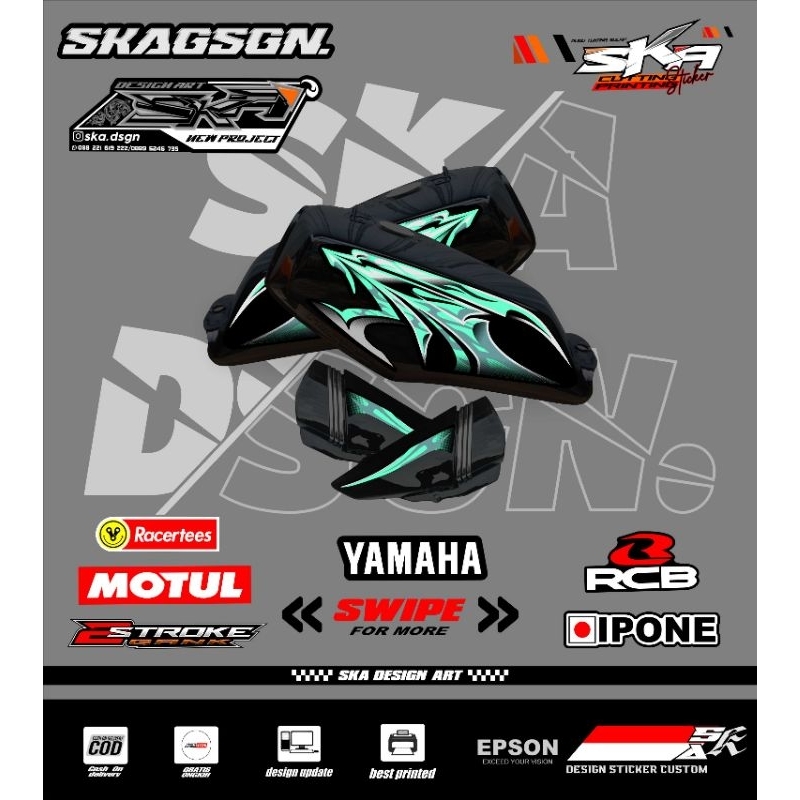 STICKER STRIPING RX KING 2006 dragon