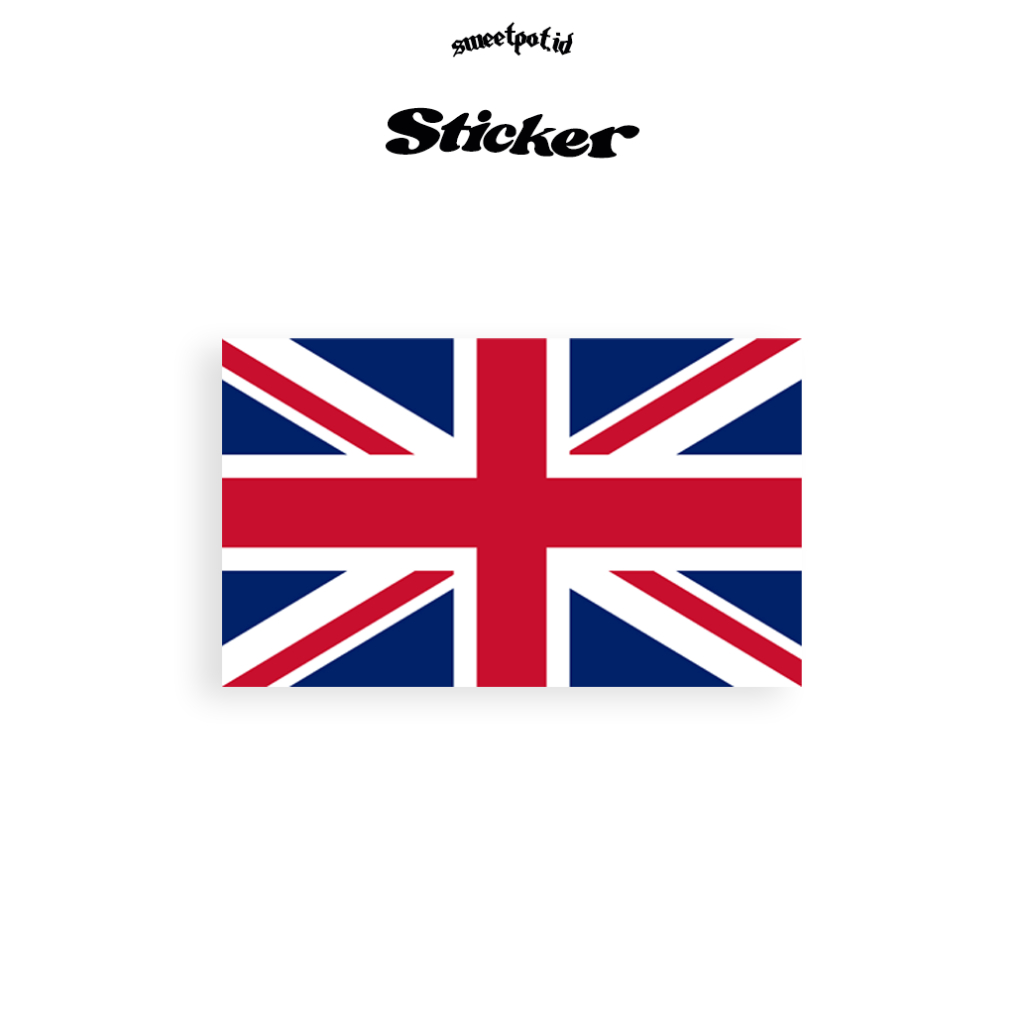 

STICKER "UNION JACK" / UNITED KINGDOM / STIKER HELM / STIKER BENDERA / STIKER