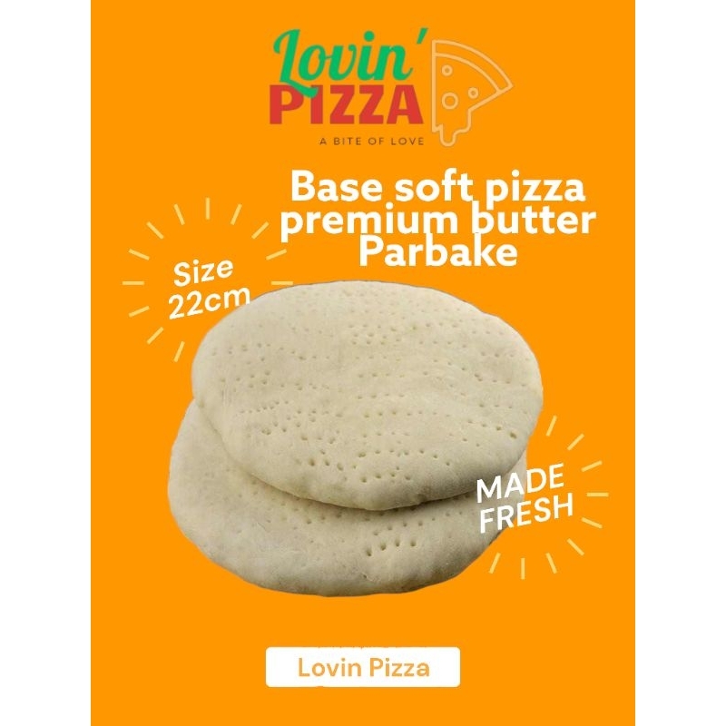 

Lovin Pizza base diameter 22cm 150 gr | pizza siap masak textur lembut | adonan pizza instan | roti pizza dough | pizza butter | pizza frozen beku kualitas premium