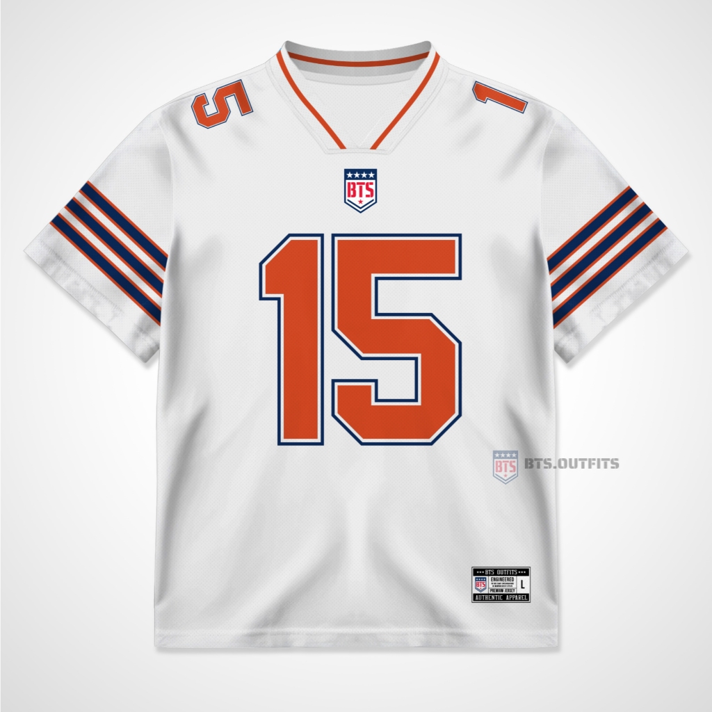 BTSOUTFITS Streetwear 15 Oversize NFL Jersey Bears Back To School / Number, Musik, Band, Korea, usa