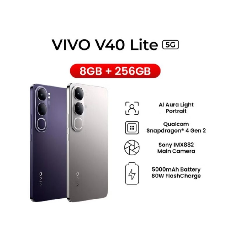 Vivo v40 lite 5g ram 8/256 garansi resmi