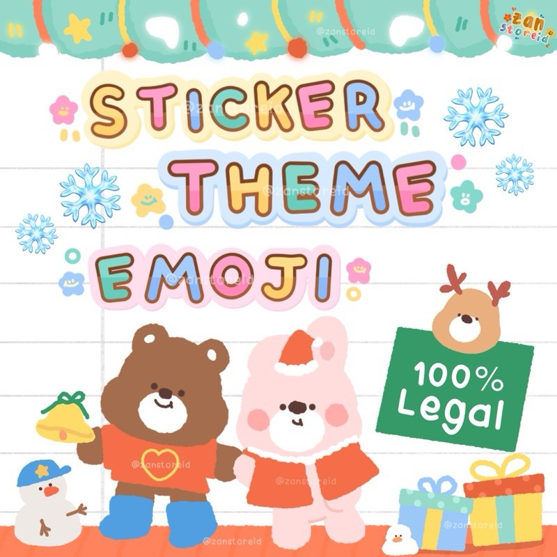 

[ STE VIA GIFT ] STICKER/TEMA/EMOJI LINE LEGAL !