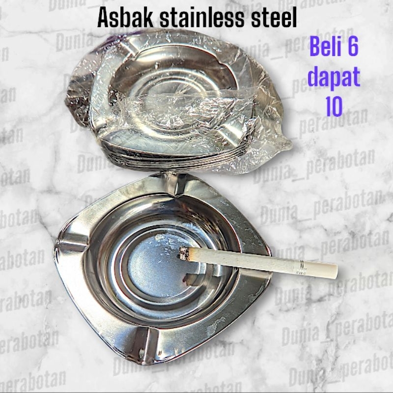 asbak stainless steel/ asbak kotak