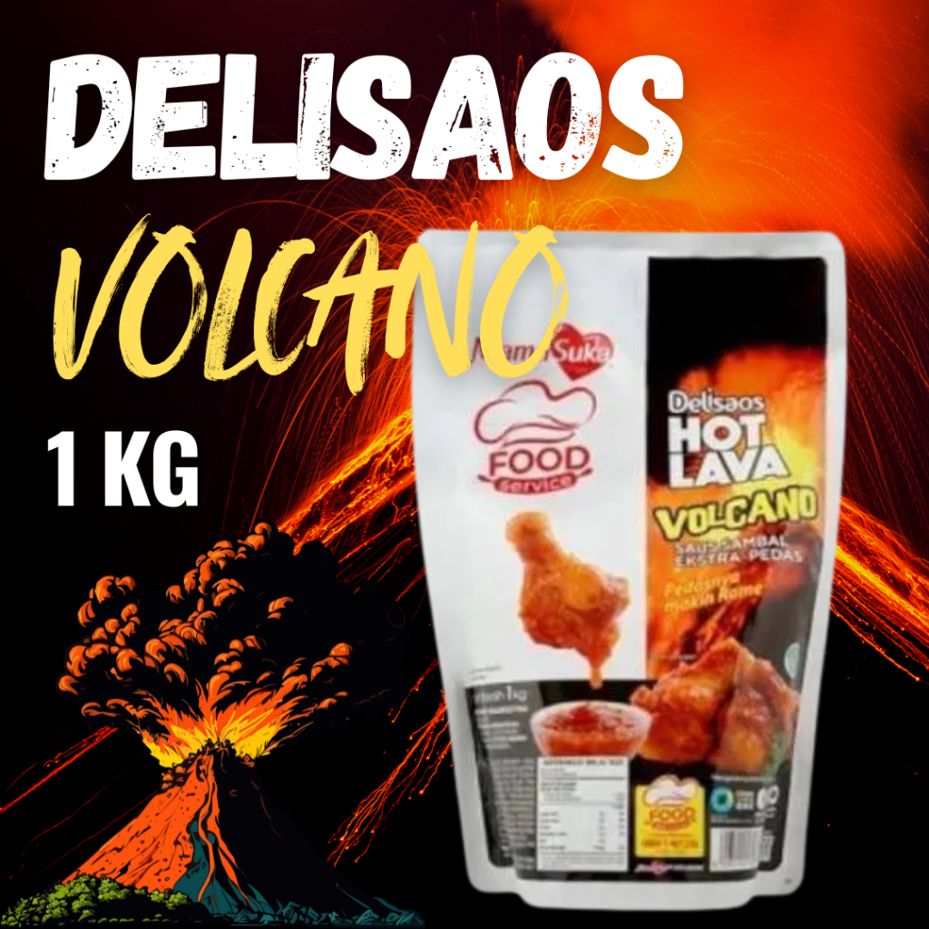 

Mamasuka Delisaos saus sambal pedas Hot Lava Volcano 1kg