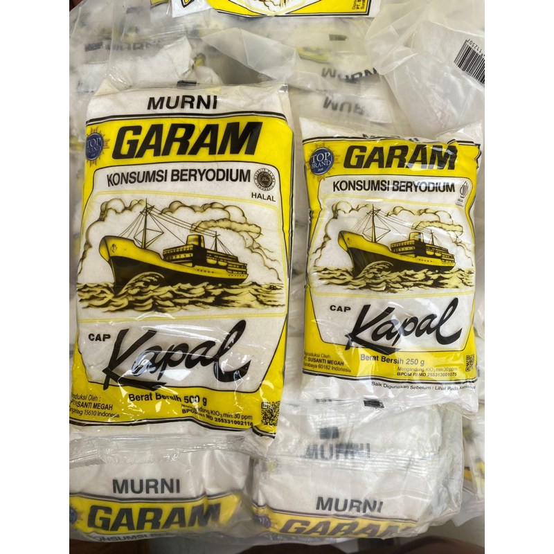 

Garam halus beryodium murni cap kapal asli (250gr, 500gr)