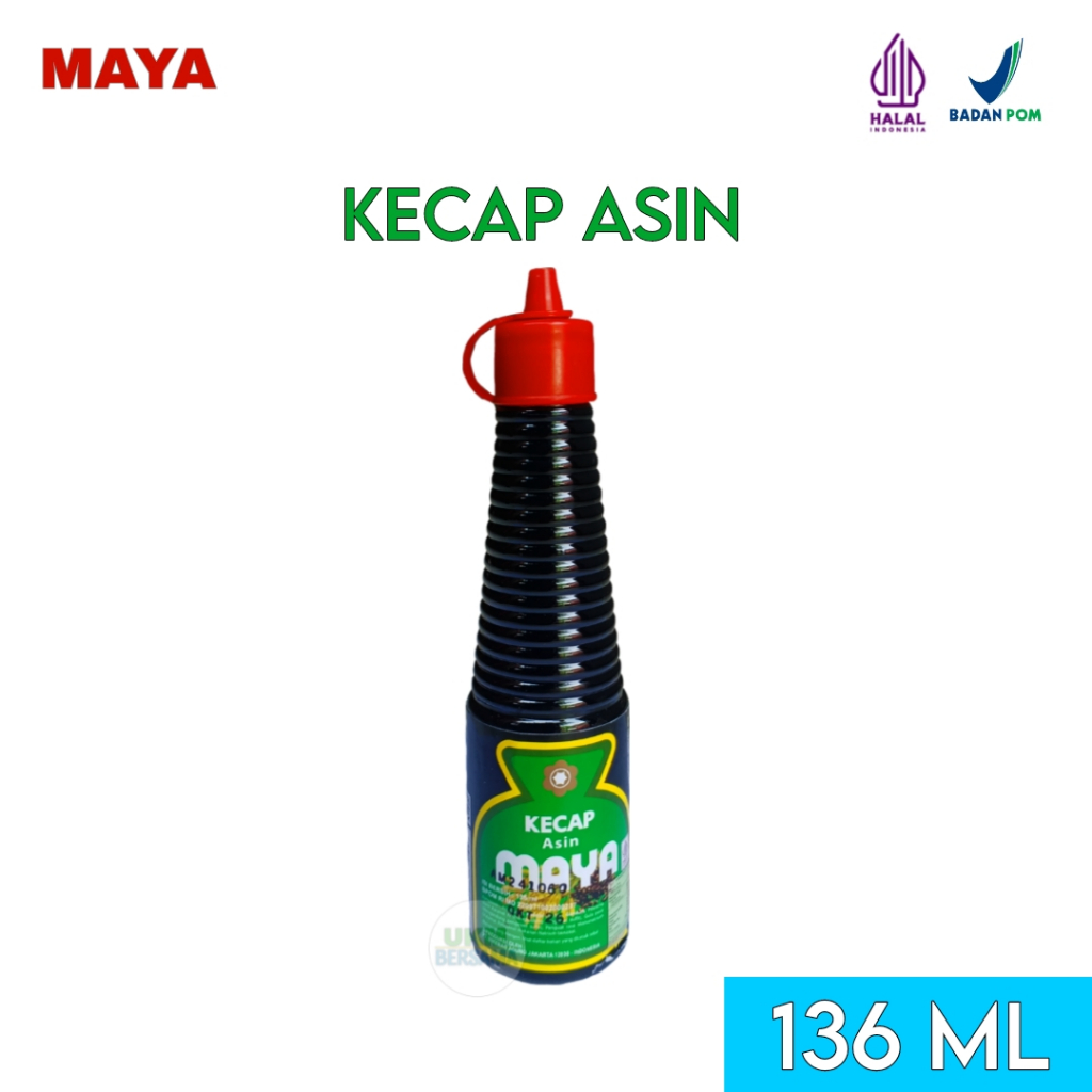 

Maya Kecap Asin 135 ML Botol Halal BPOM