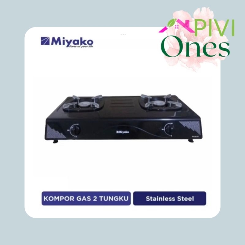 Kompor Gas Miyako KG-202 CE 2 Dua Tungku 202CE KG202 KG202-CE Original Baru