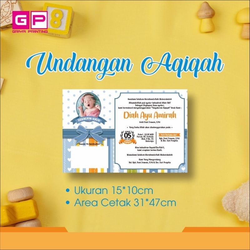 

Cetak Undangan Aqiqah | Kertas HVS