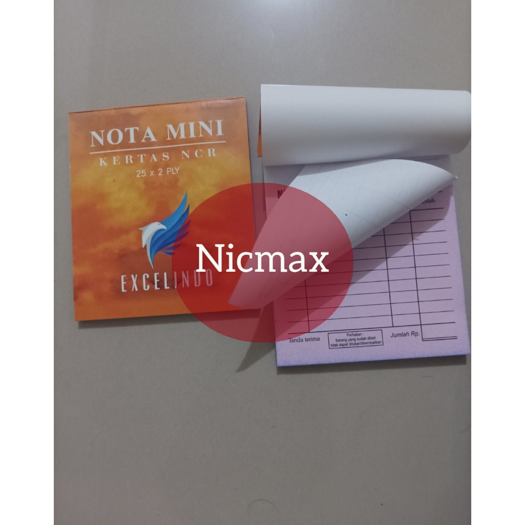 

3 PCS Buku Nota Mini 2 ply NCR Nota Olshop Ukuran 80mmx105mm