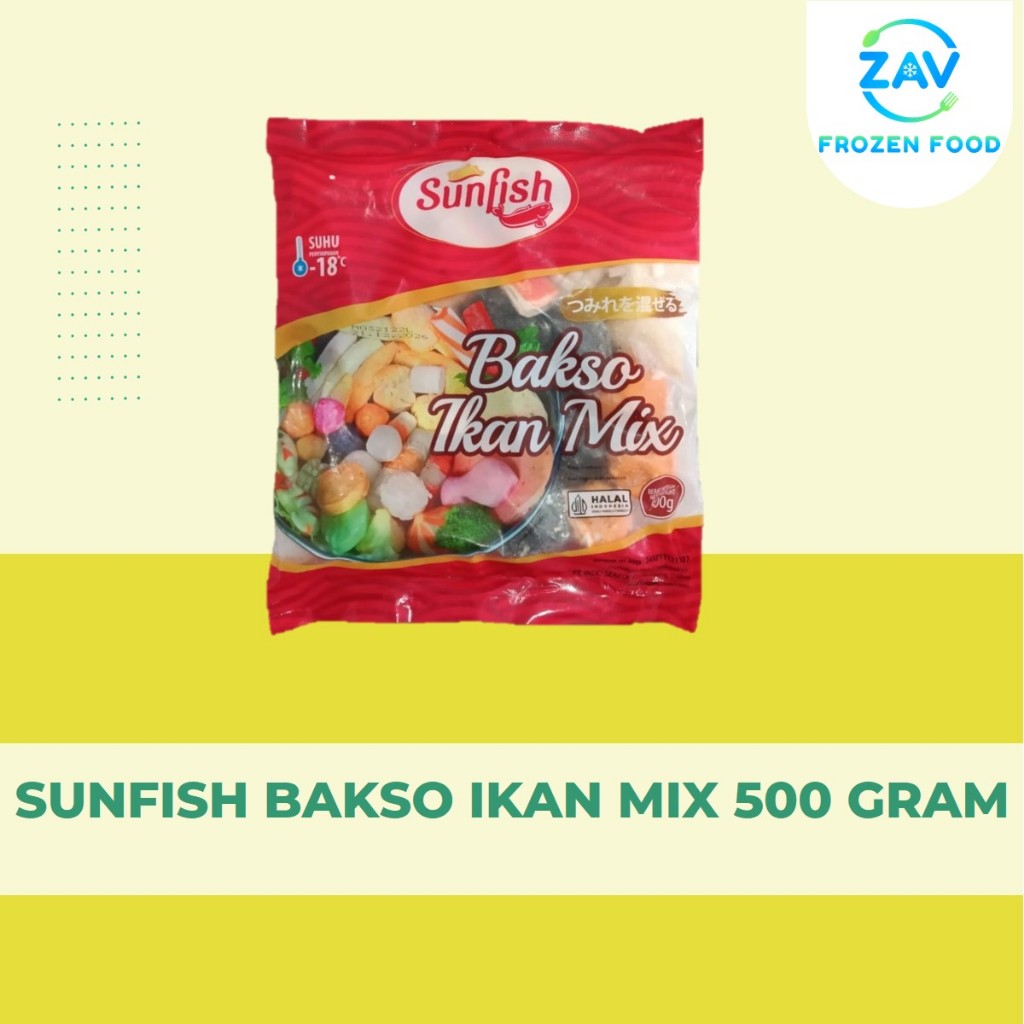 

SUNFISH BAKSO IKAN MIX 500 GRAM