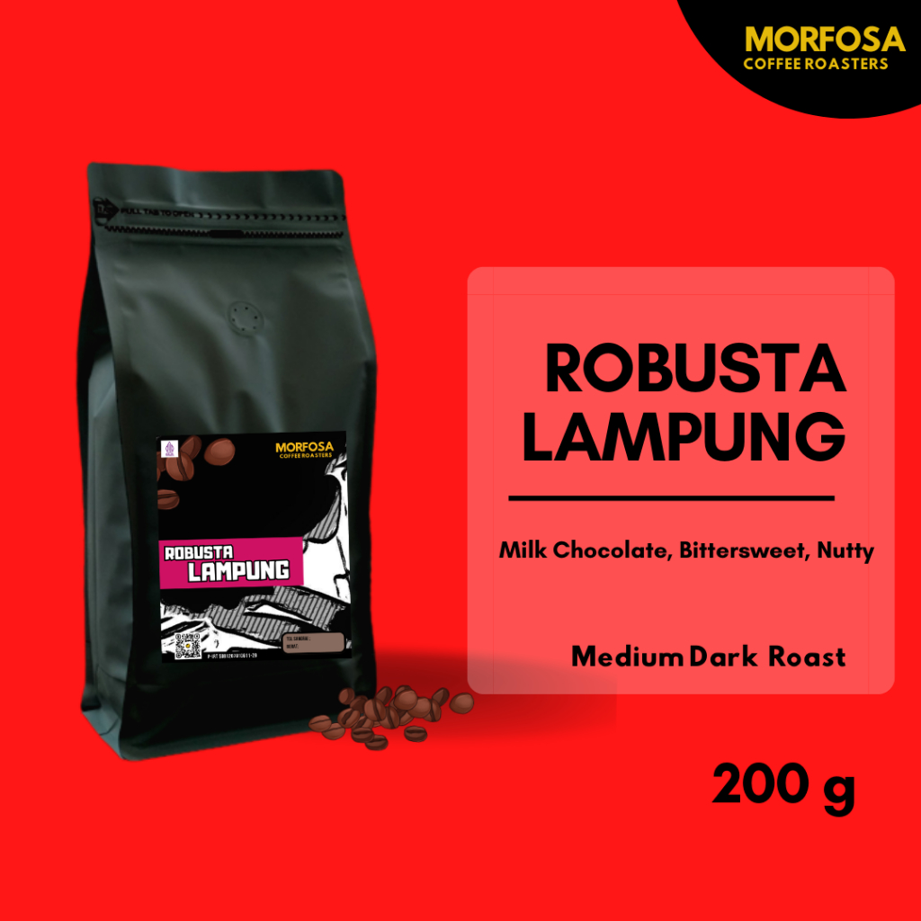 

Biji Kopi Bubuk Robusta Lampung 200gr Coffee Bean