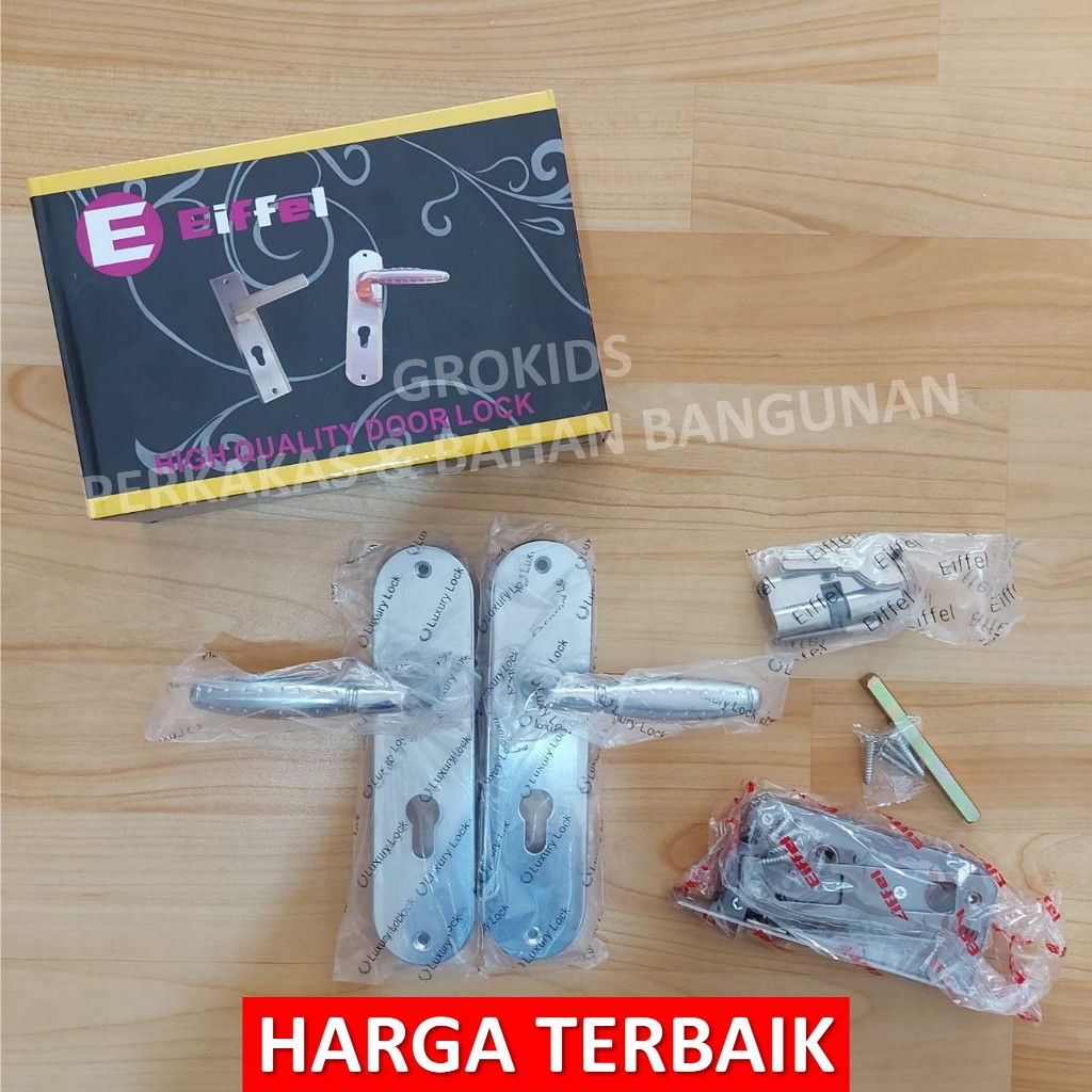 EIFFEL Kunci Handle Pintu Komplit Set Lengkap | Gagang Pintu Set Lengkap