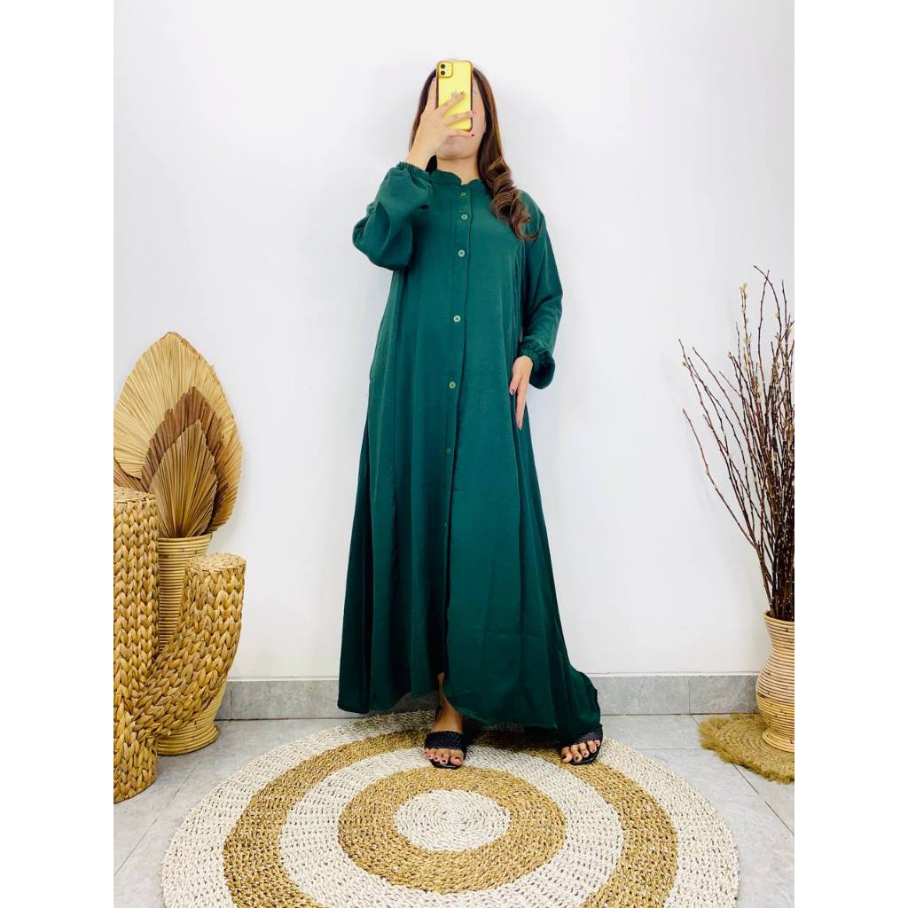 Batik Benang Raja Gamis Cringkle