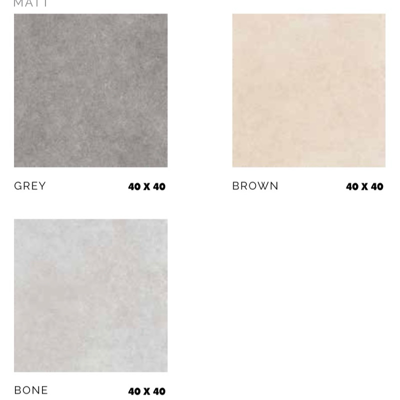 PLATINUM ANGELO BONE GREY BROWN 40 x 40 KERAMIK LANTAI DINDING KASAR DOFF MATT KAMAR MANDI INDOOR OU