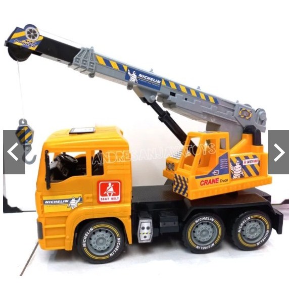 KGP8091 Mainan Mobil Konstruksi Crane Truck / Mobil Truk Derek JUMBO