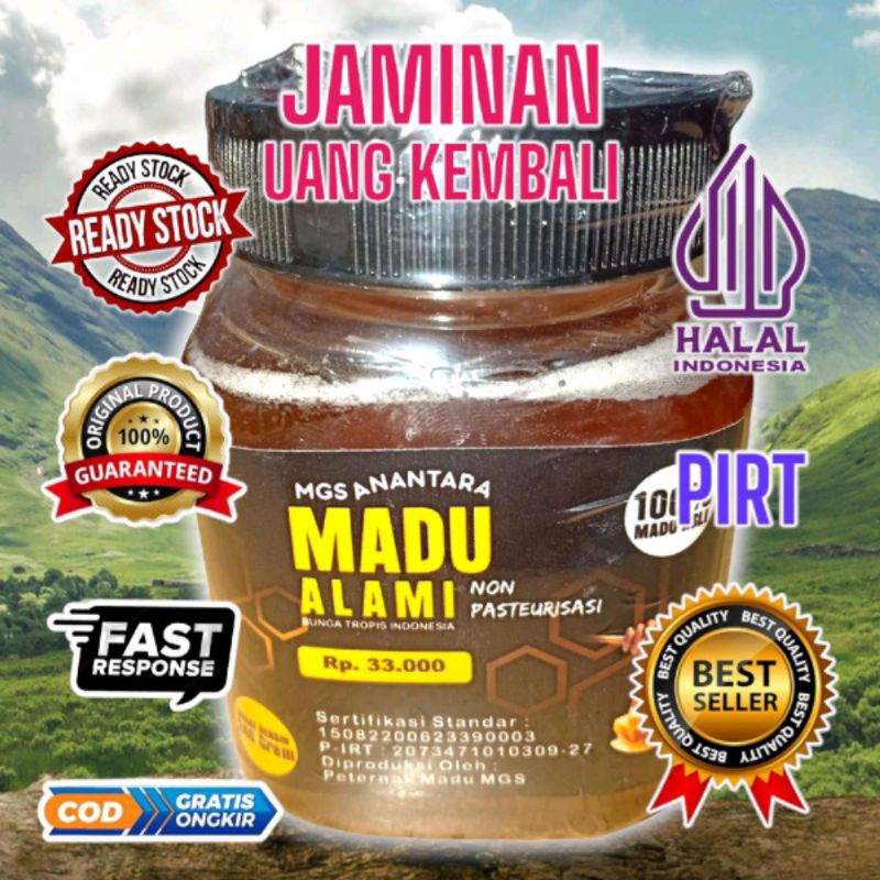 

MADU ALAMI NON PASTEURISASI JAMINAN UANG KEMBALI 240gr