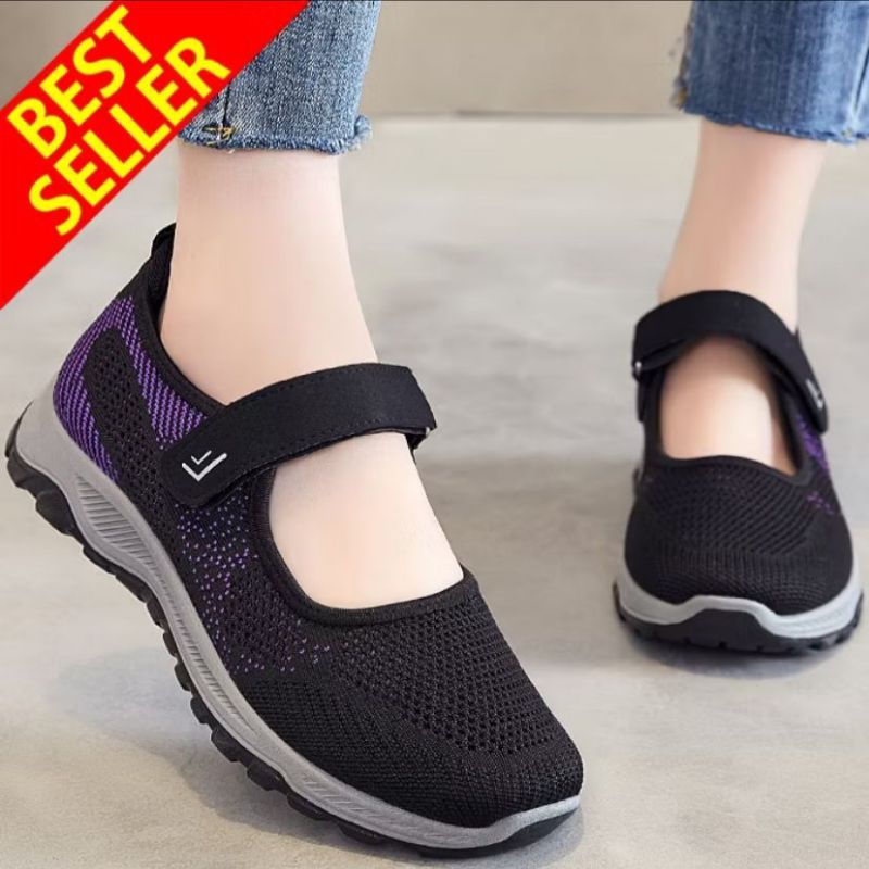 FOKU Sepatu Sneakers Wanita Outdoor Sepatu Wanita Model Kasual