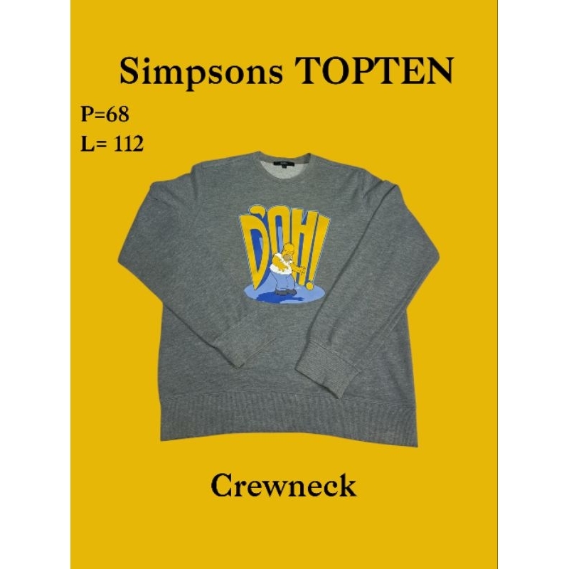 crewneck TOPTEN simpsons