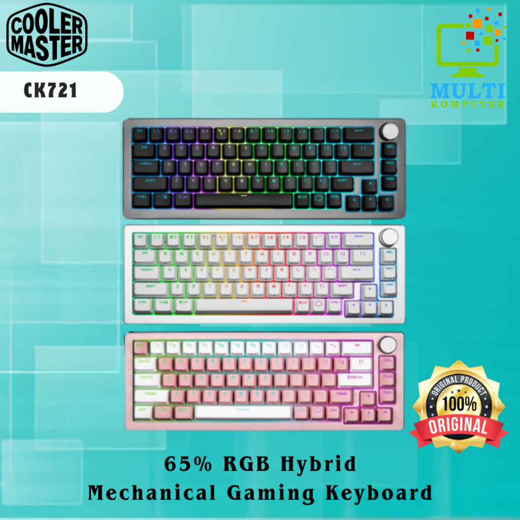 Cooler Master CK721 / CK-721 65% RGB Hybrid Mechanical Gaming Keyboard