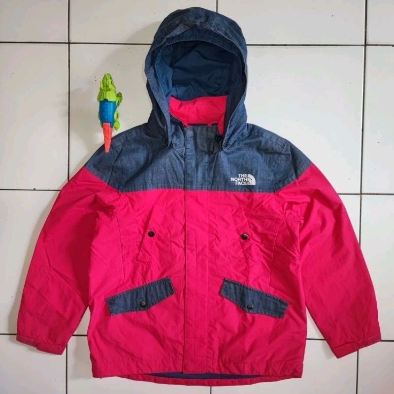 Jaket Outdoor Anak Perempuan TNF The North Face Half Denim ORIGINAL 100% Second Preloved Branded Gun